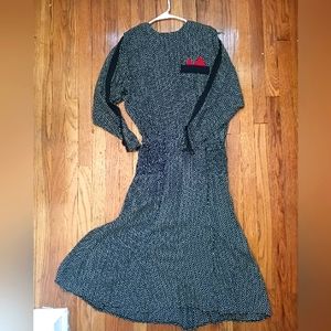 80s Joan Martin dress size 4 polkadot
